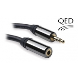 3m QED PERFORMANCE GRAPHITE 3.5mm MALE 2 FEMALE HEADPHONE EXTENSION 